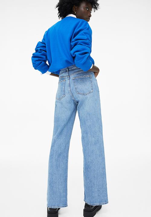 H&M - Wide high jeans - light denim blue 