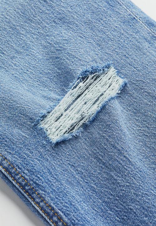 H&M - Wide high jeans - light denim blue 