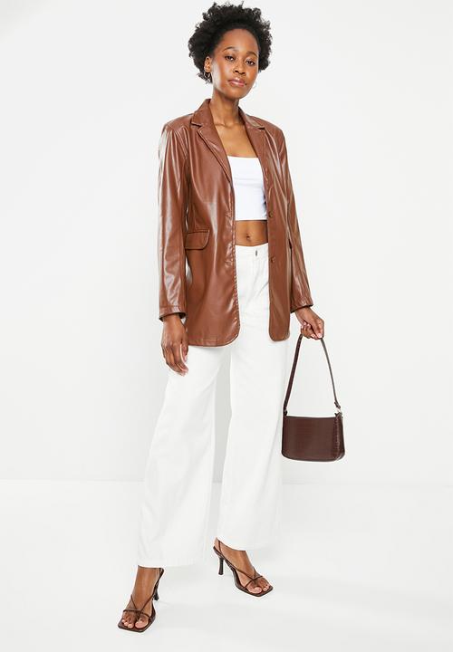 dailyfriday - Pu blazer - choc