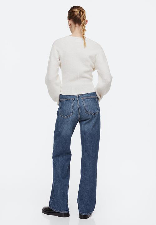 H&M - Wide high jeans - denim blue