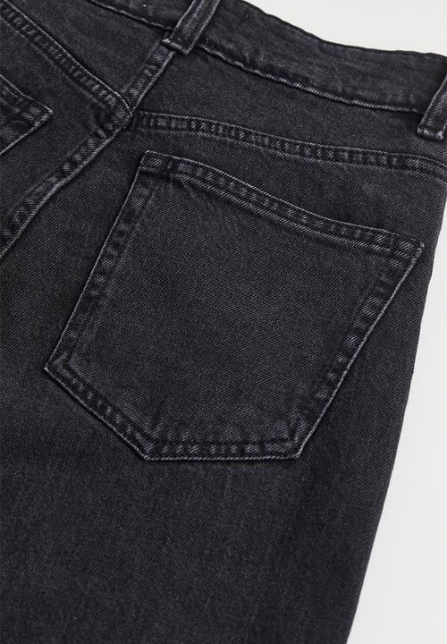 H&M - Wide high jeans - dark grey