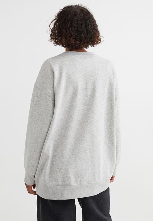 H&M - Oversized sweatshirt - grey marl/new york giants