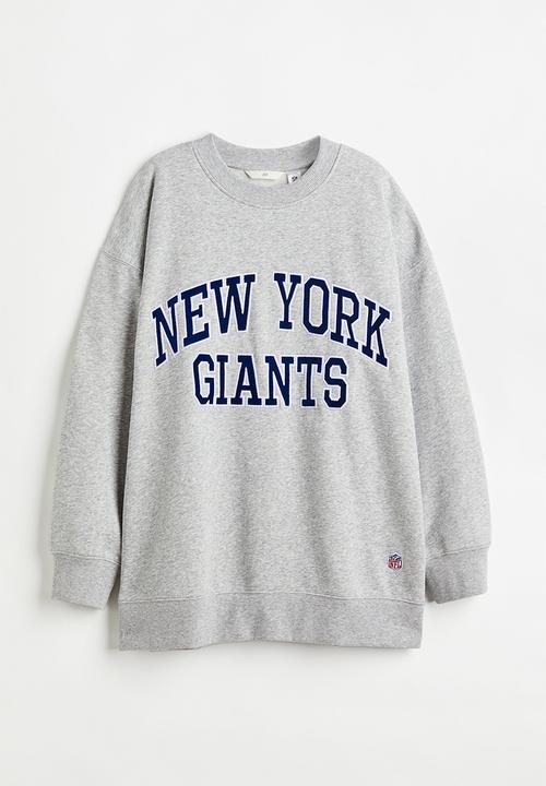 H&M - Oversized sweatshirt - grey marl/new york giants