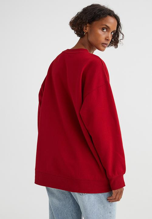 H&M - Oversized sweatshirt - dark red/arizona cardinals