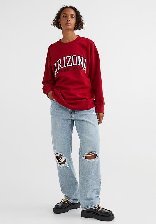 H&M - Oversized sweatshirt - dark red/arizona cardinals