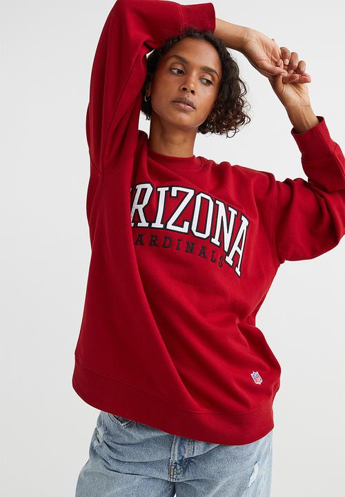 H&M - Oversized sweatshirt - dark red/arizona cardinals
