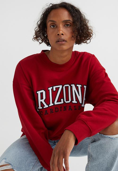 H&M - Oversized sweatshirt - dark red/arizona cardinals