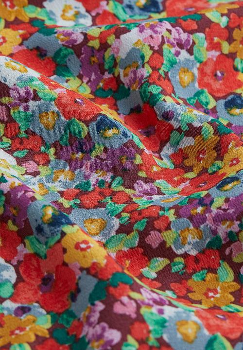 H&M - Viscose skirt - red/floral