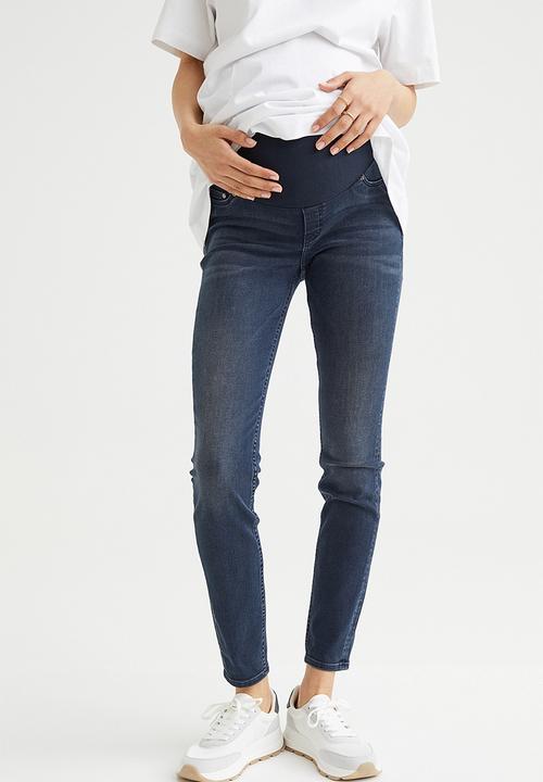 H&M - Mama super skinny jeans - dark denim blue