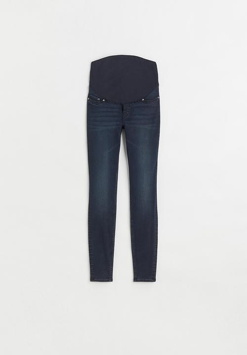 H&M - Mama super skinny jeans - dark denim blue