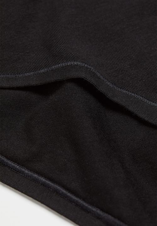 H&M - 3 Pack cotton hipster briefs - black