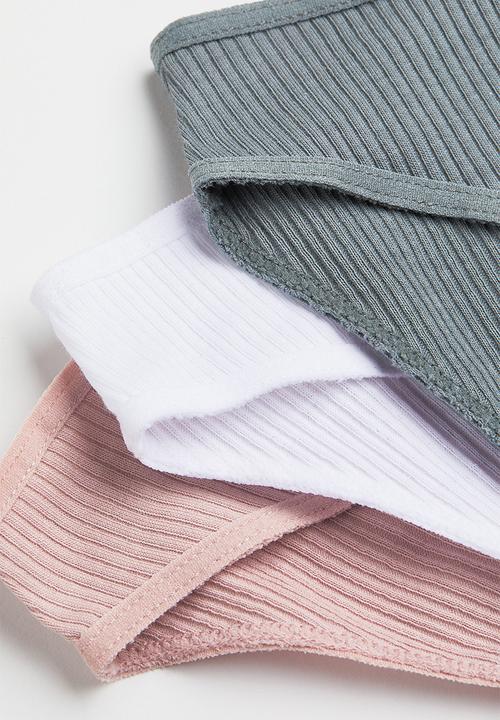 H&M - 3 Pack cotton bikini briefs - multi