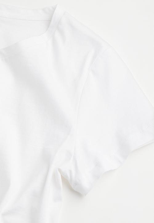H&M - Cotton T-shirt - white 