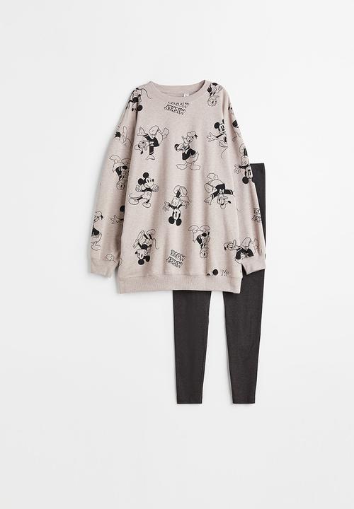 H&M - Printed pyjamas - beige/mickey mouse