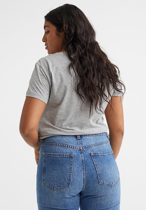 H&M - Cotton T-shirt - light grey marl