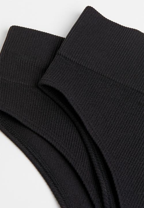 H&M - 2 Pack brazilian briefs - black 