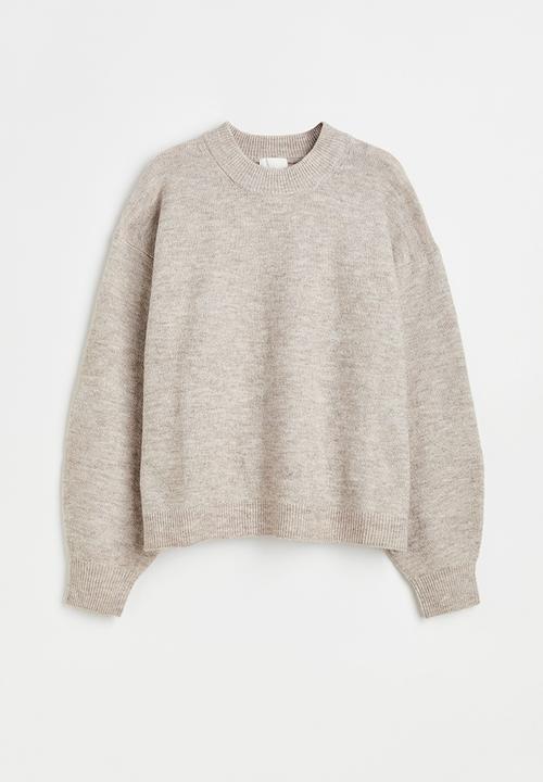 H&M - Knitted jumper - light beige marl