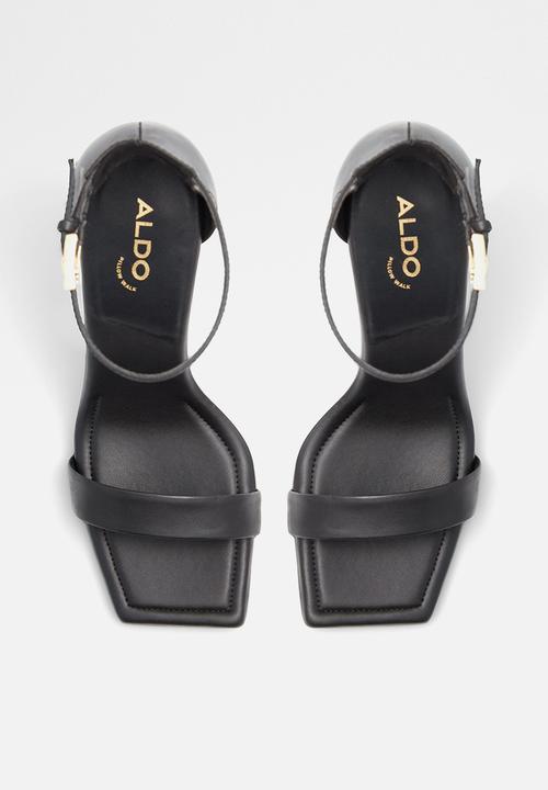 ALDO - Renza leather heel - black