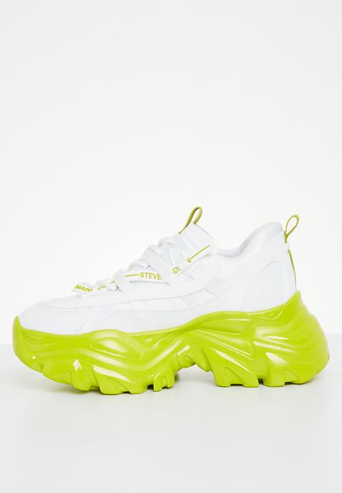 Steve Madden - Recoupe sneaker - white & lime