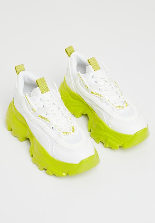 Steve Madden - Recoupe sneaker - white & lime