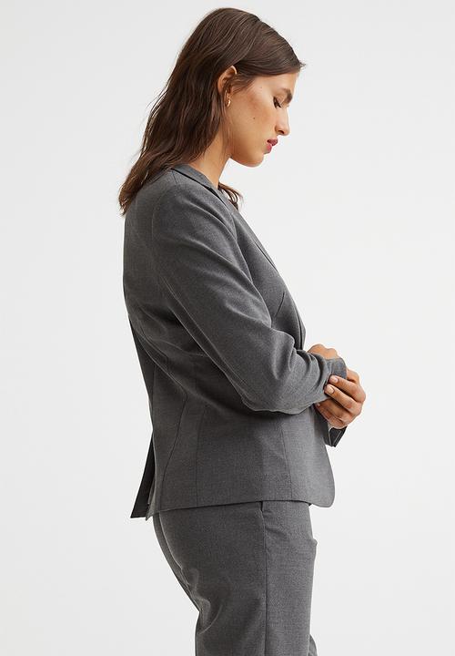H&M - Fitted jacket - dark grey marl