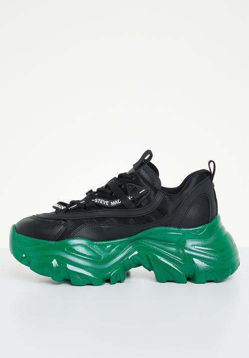Steve Madden - Recoupe sneaker - black & green 