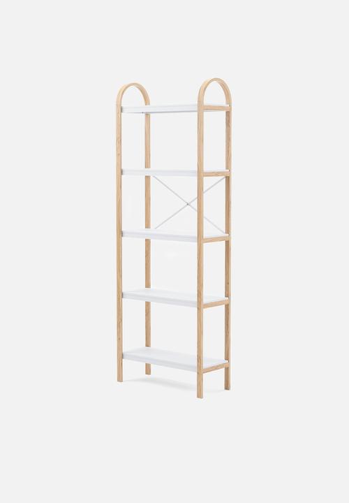 Umbra - Bellwood freestanding shelves 5 tier - white & natural