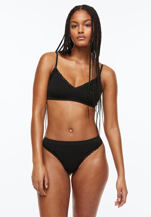 H&M - 2 Pack brazilian briefs - black