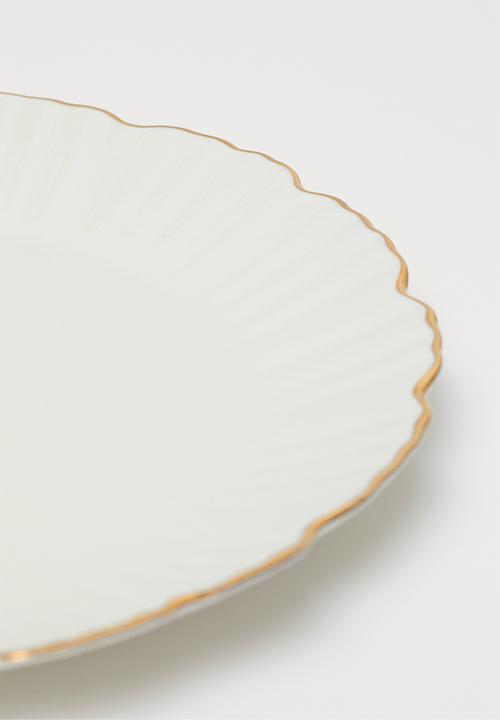 H&M - Porcelain plate - white