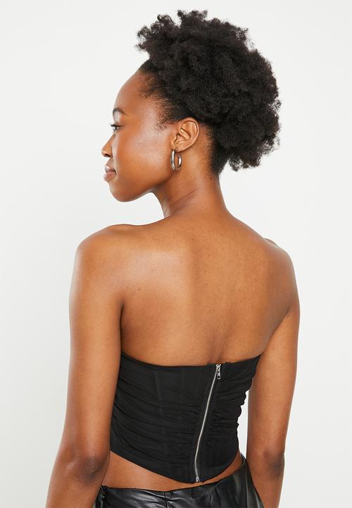 dailyfriday - Mesh corset - black