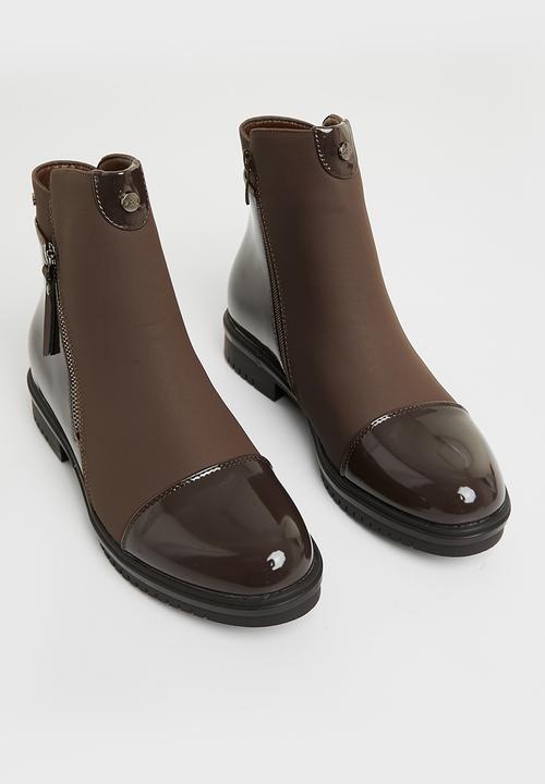 Miss Black - Radar1 ankle boot - chocolate