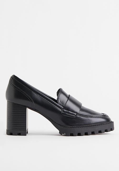 H&M - Chunky heeled loafers - black