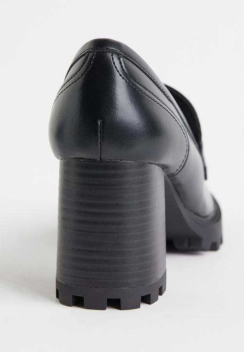 H&M - Chunky heeled loafers - black