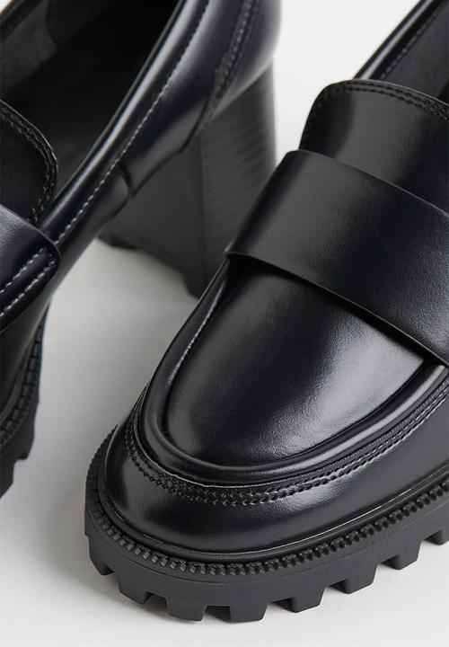 H&M - Chunky heeled loafers - black