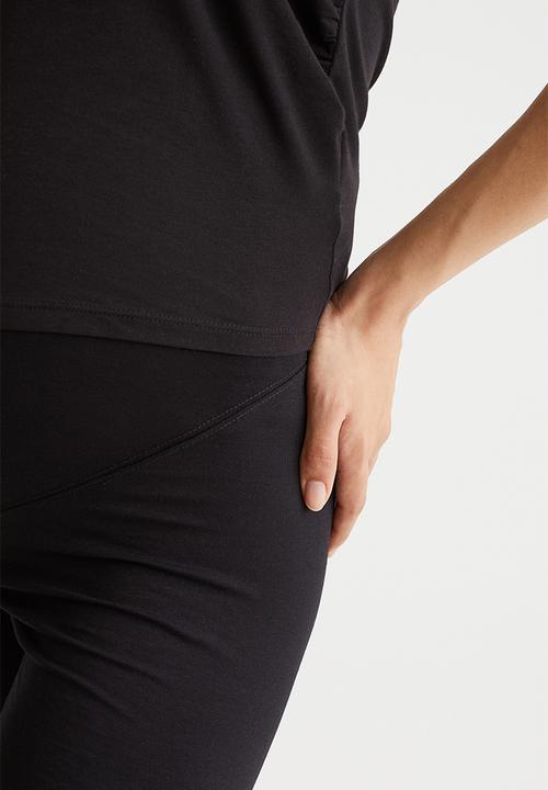 H&M - Mama 2-pack jersey leggings - black