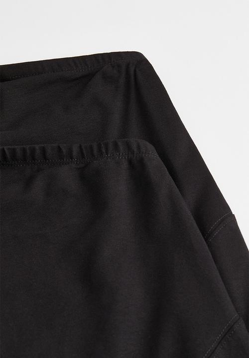 H&M - Mama 2-pack jersey leggings - black