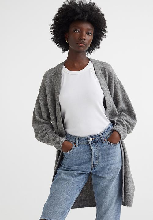 H&M - Long cardigan - grey marl