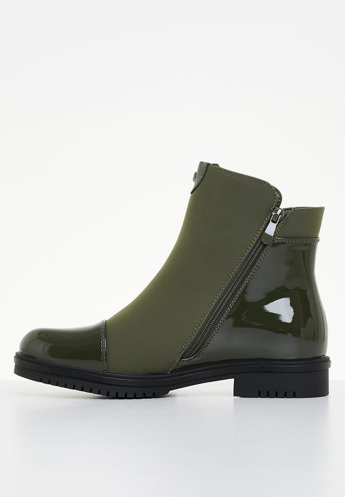 Miss Black - Radar 1 ankle boot - olive