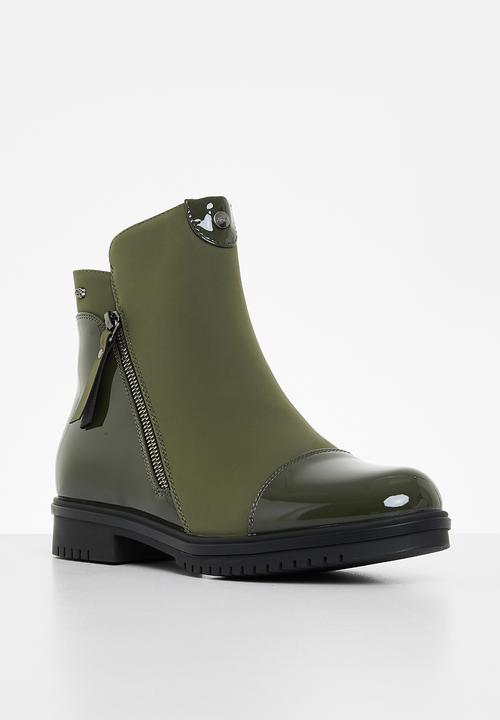 Miss Black - Radar 1 ankle boot - olive