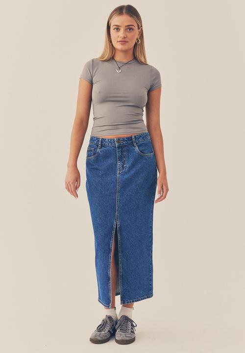 Supré  - Shay short sleeve top - cement grey