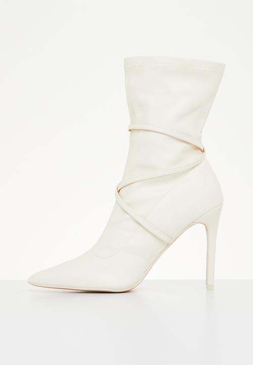 Public Desire - Candy sock boot - ecru