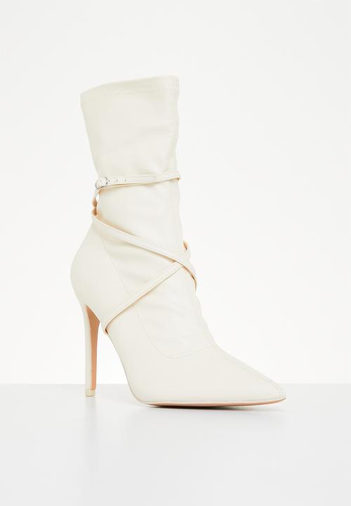 Public Desire - Candy sock boot - ecru