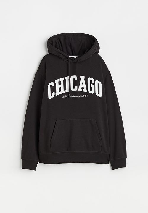 H&M - Hoodie - black/chicago