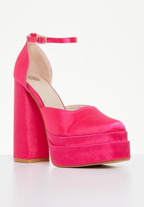 Footwork - Devine platform heel - pink