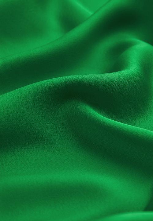 H&M - Satin slip dress - green