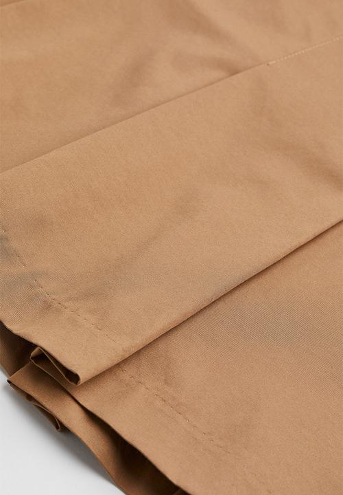 H&M - Pleated skirt - dark beige