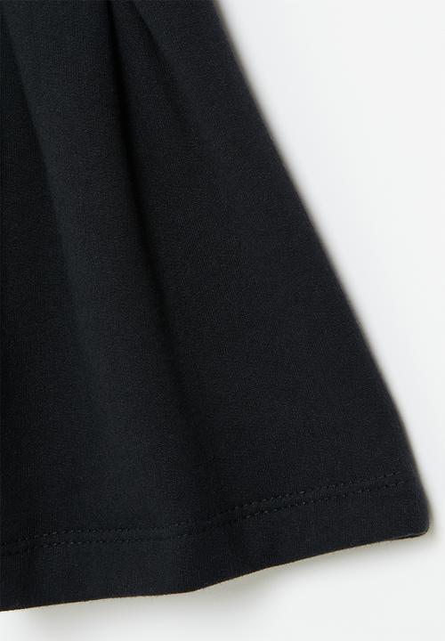 Superbalist - Cotton pleated skirt - black