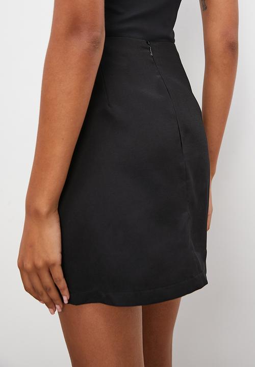 Superbalist - Mini wrap skirt - black