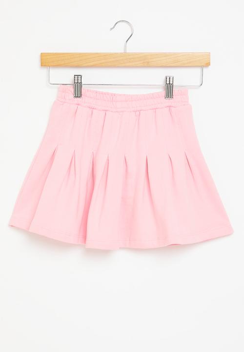 Superbalist - Cotton pleated skirt -light pink