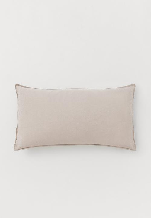 Washed linen pillowcase - beige